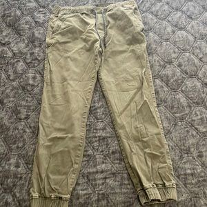 Green jogger pants
